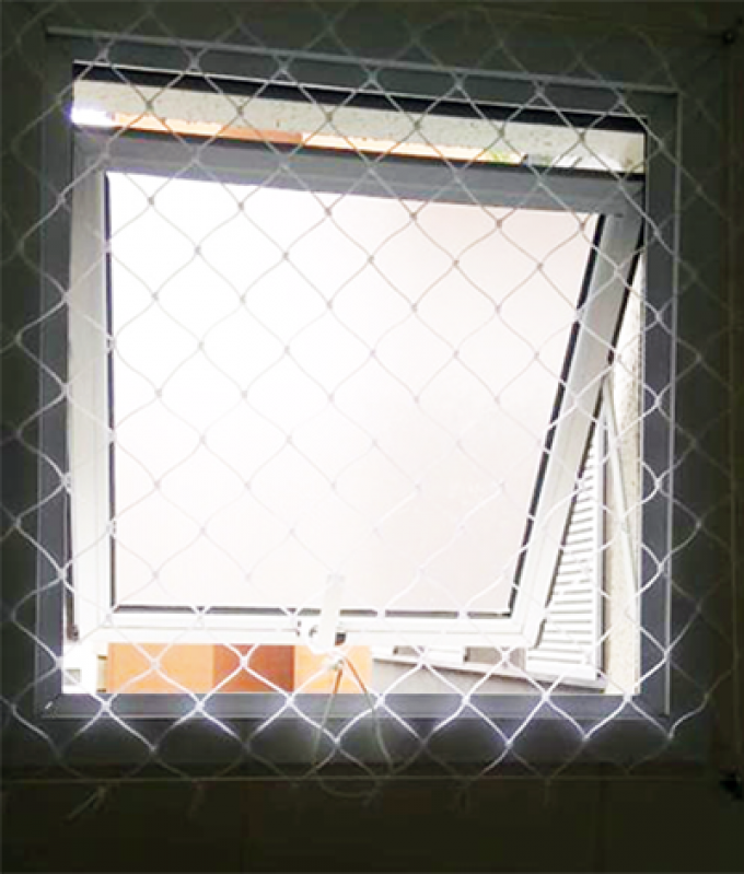 Venda de Rede de Proteção para Janela Banheiro Alto de Pinheiros - Rede de Proteção Removível para Janela Basculante